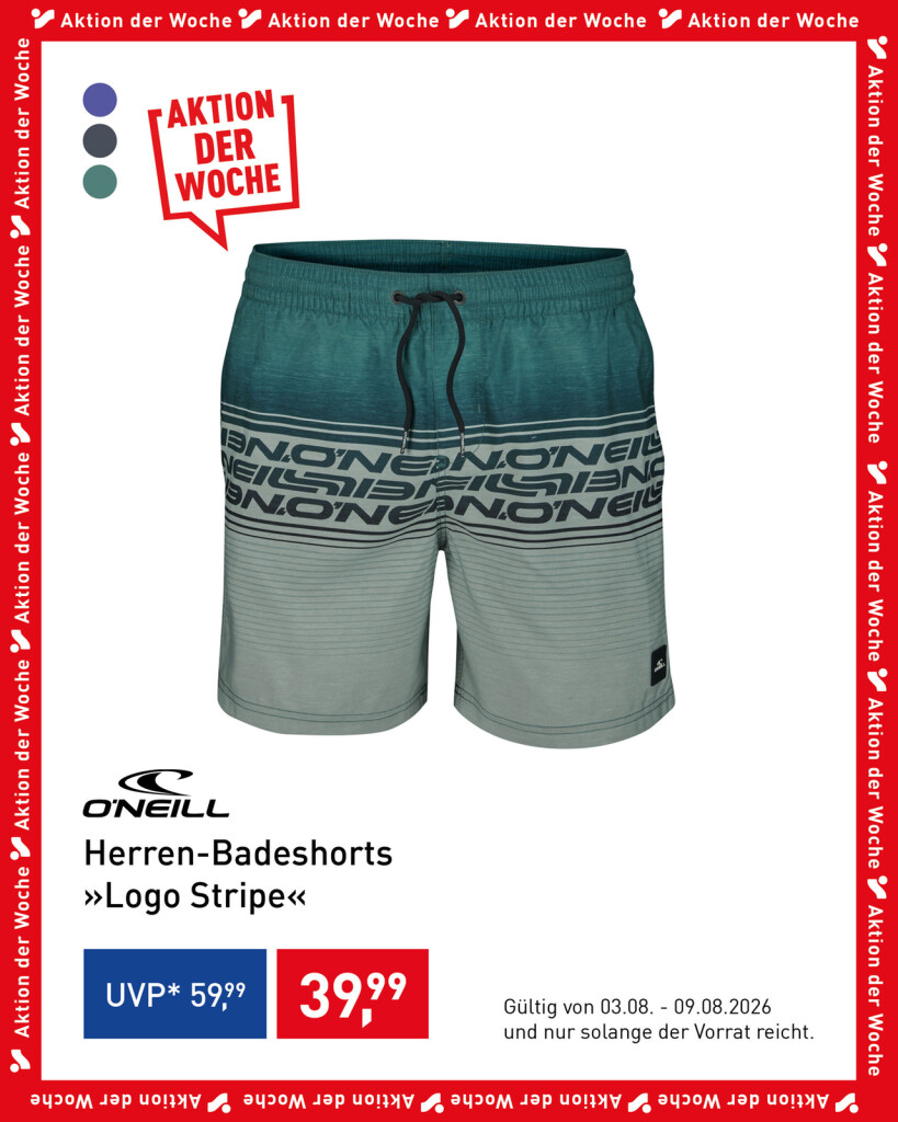 Badehose für Herren. Grün und grau.